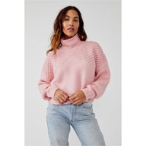Free People Bradley Pullover Sweater Bubblegum
